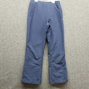 Reebok Jogging Pants  Womens Size Medium Sportswear Athletic Lined, Leg Zip Blue